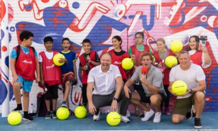 Feestelijke heropening Krajicek Playground Hondius in Den Haag